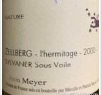 Domaine Julien Meyer - L'Hermitage Sous Voile Zellberg
